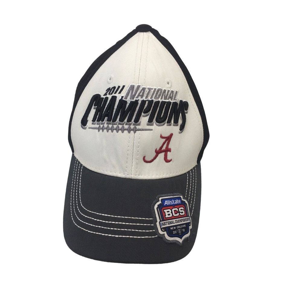 Alabama Crimson Tide 2012 National Champions BCS Hat Cap Adjustable Strapback Bl
